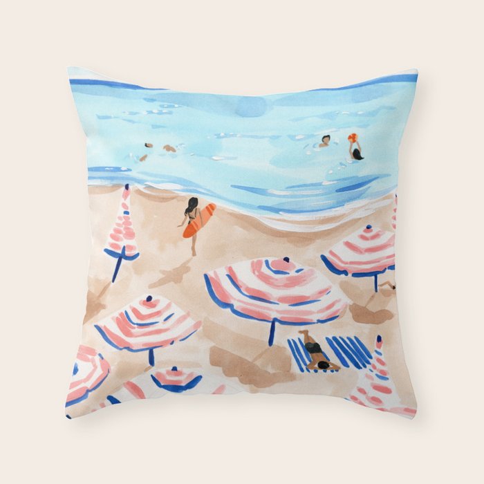 Beach Day II Throw Pillow Gallery Image 6