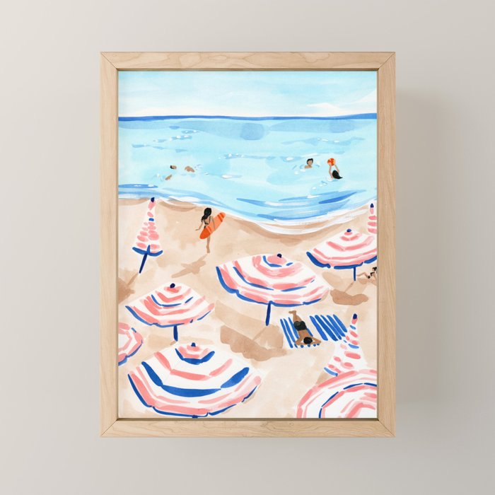 Beach Day II Mini Art Print Gallery Image 1
