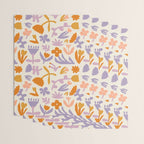 Vintage abstract flower art pattern Wrapping Paper Gallery Image 3