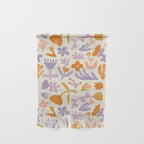 Vintage abstract flower art pattern Wall Hanging Gallery Image 1