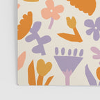 Vintage abstract flower art pattern Poster Gallery Image 3