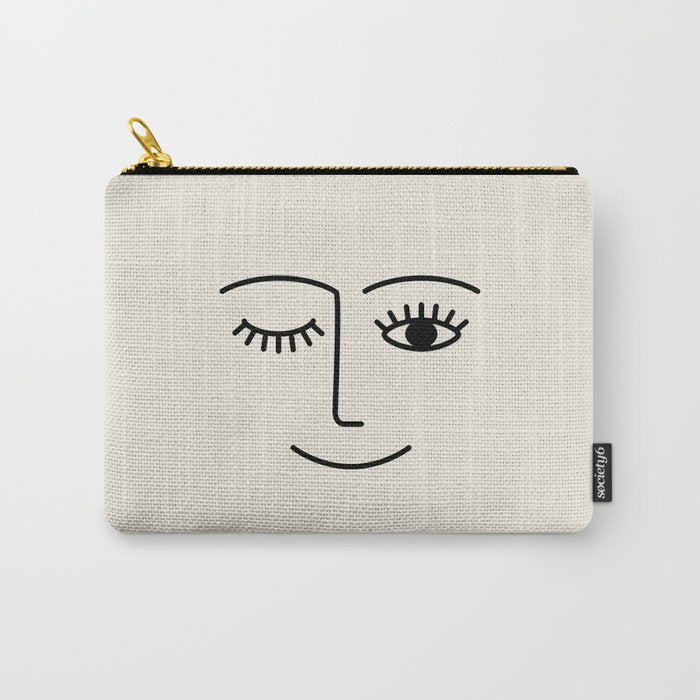 Wink (Off White) Carry All Pouch Gallery Image 1