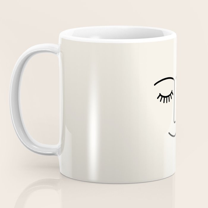 Wink (Off White) Coffee Mug Gallery Image 3