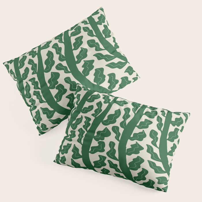 Green Leaf Pillow Sham Gallery Image 3