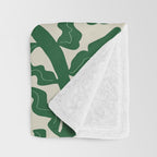 Green Leaf Throw Blanket Gallery Image 3