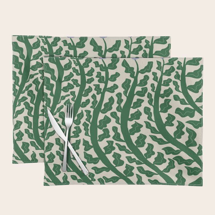 Green Leaf Placemat Gallery Image 1
