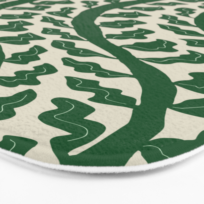 Green Leaf Bath Mat Gallery Image 3