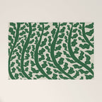 Green Leaf Welcome Mat Gallery Image 1