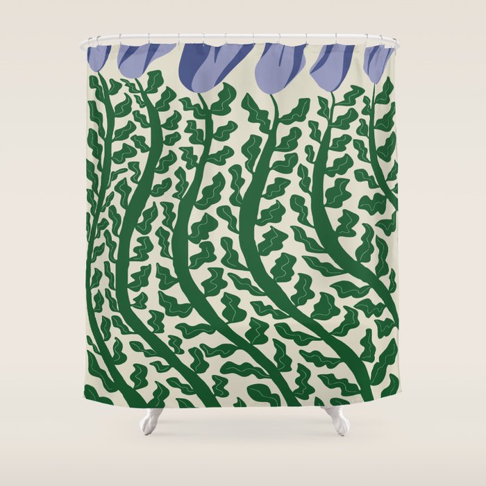Green Leaf Shower Curtain Gallery Image 1