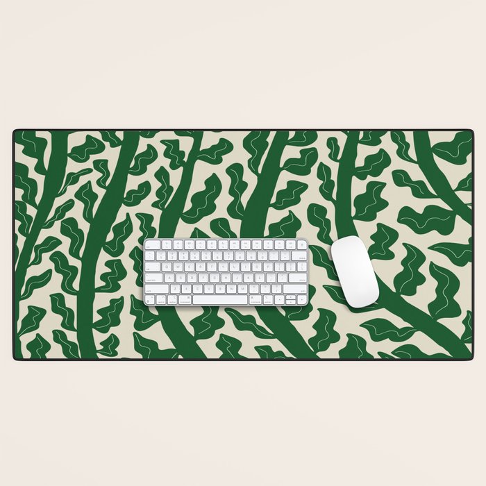 Green Leaf Desk Mat Gallery Image 1