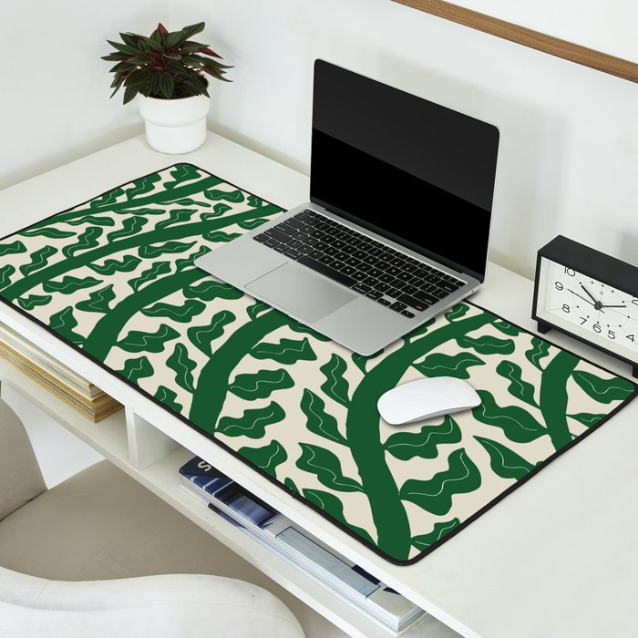 Green Leaf Desk Mat Gallery Image 2