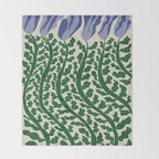 Green Leaf Throw Blanket Gallery Image 2
