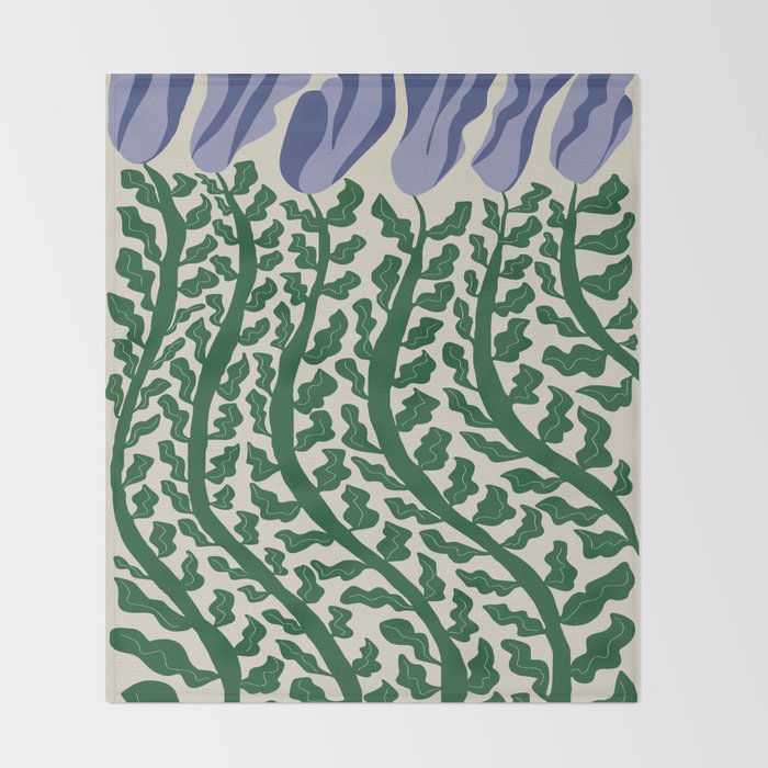 Green Leaf Throw Blanket Gallery Image 2