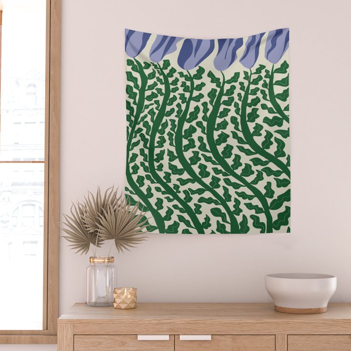 Green Leaf Wall Tapestry Gallery Image 2