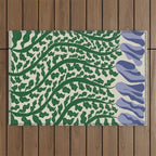 Green Leaf Outdoor Rug Gallery Image 1