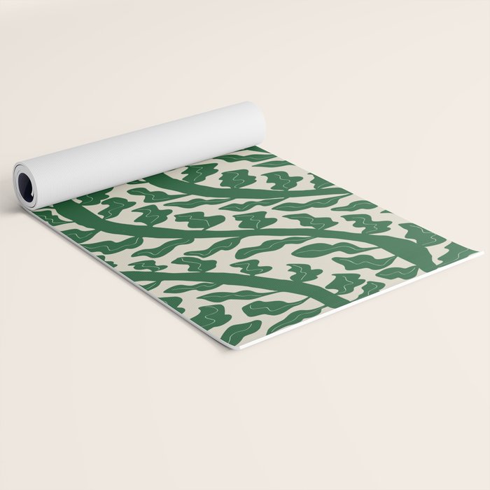 Green Leaf Yoga Mat Gallery Image 2
