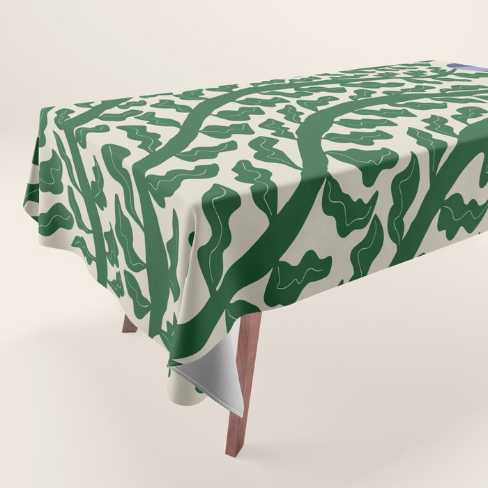 Green Leaf Tablecloth Gallery Image 1