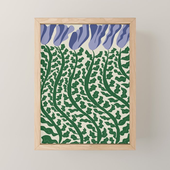 Green Leaf Mini Art Print Gallery Image 1
