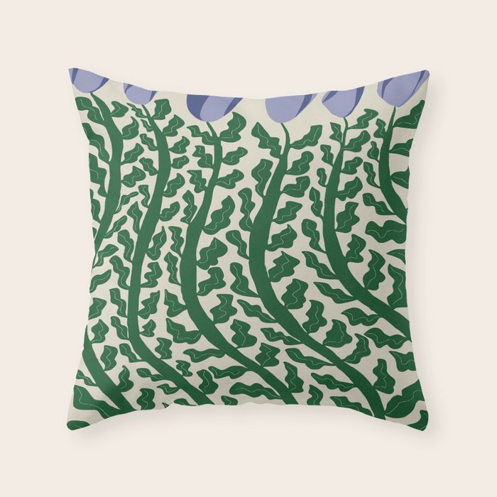 Green Leaf Throw Pillow Gallery Image 6