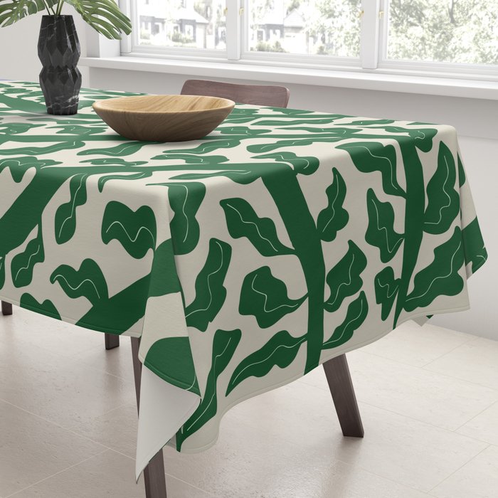 Green Leaf Tablecloth Gallery Image 3