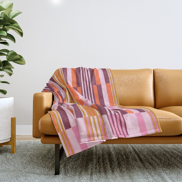 Striped Joy Throw Blanket Gallery Image 1