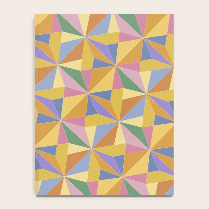 Kaleidoscope Tile Pattern IX Bright Colorful Summer Notebook Gallery Image 4