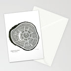 Ponderosa Pine - Black Stationery Card Gallery Image 2