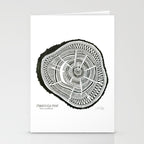 Ponderosa Pine - Black Stationery Card Gallery Image 2