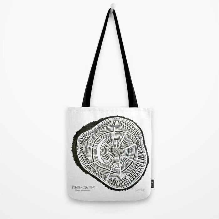 Ponderosa Pine - Black Tote Bag Gallery Image 2
