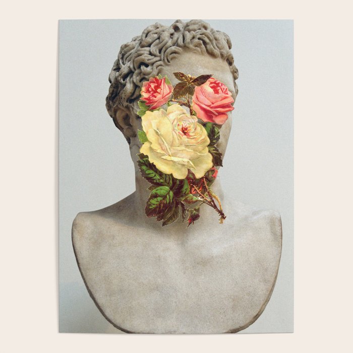 Bust With Flowers Poster Gallery Image 1