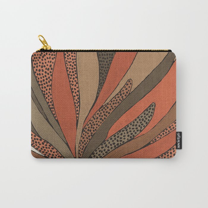 Patterned Plant Carry All Pouch Gallery Image 1