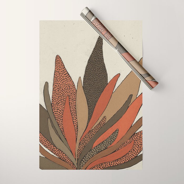 Patterned Plant Wrapping Paper Gallery Image 1
