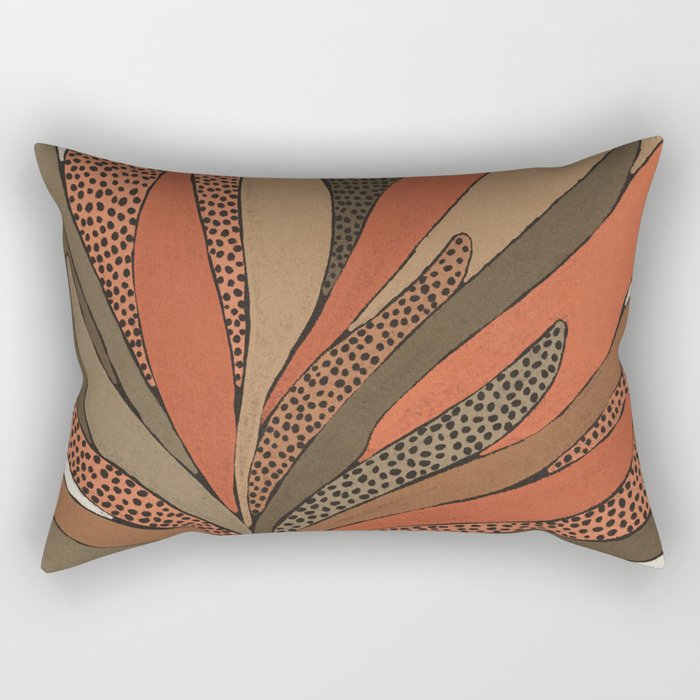 Patterned Plant Rectangular Pillow Gallery Image 1