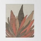 Patterned Plant Throw Blanket Gallery Image 2