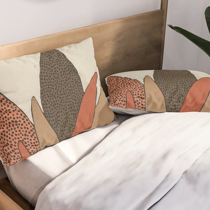 Patterned Plant Pillow Sham Gallery Image 2