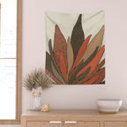 Patterned Plant Wall Tapestry Gallery Image 2