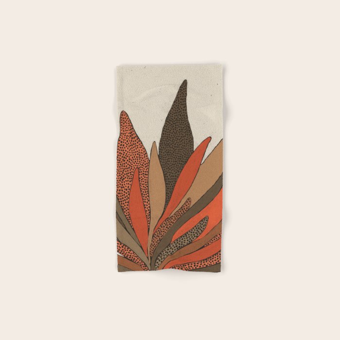 Patterned Plant Bath Towel Gallery Image 1