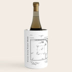 Baseball Patent - Sports Fan Softball Baseball Art - Black Chalkboard Wine Chiller Gallery Image 2