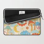 retro fantasy , boho mushroom rainbow trip Laptop Sleeve Gallery Image 2