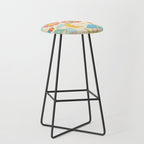 retro fantasy , boho mushroom rainbow trip Stool Gallery Image 1