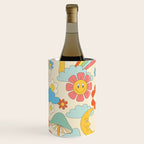 retro fantasy , boho mushroom rainbow trip Wine Chiller Gallery Image 2