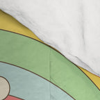 retro fantasy , boho mushroom rainbow trip Comforter Gallery Image 4