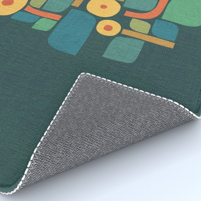 Bird in mid-century garden Rug Gallery Image 4
