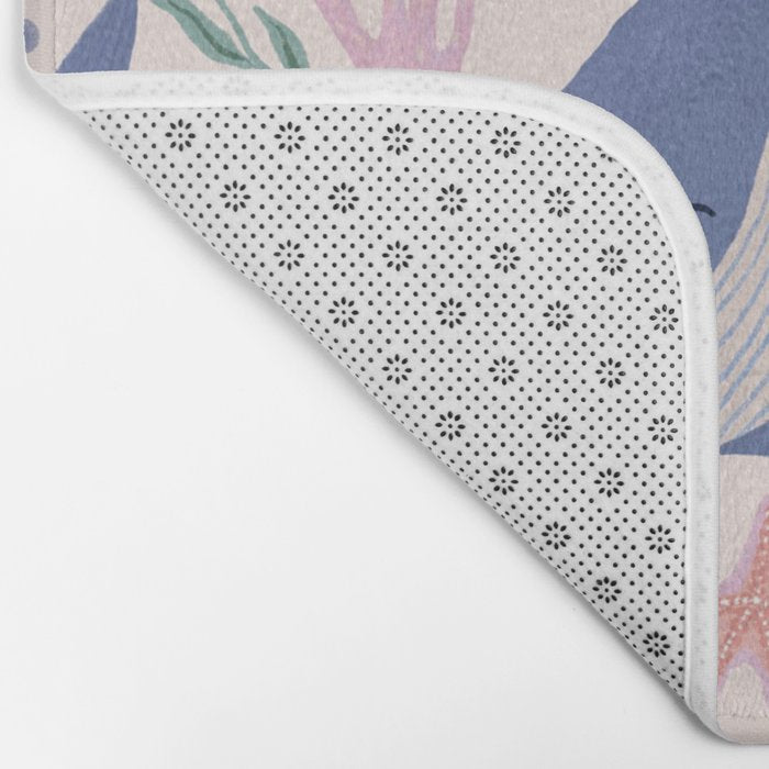 Ocean Whimsy: Charming Underwater Creatures Bath Mat Gallery Image 2