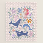 Ocean Whimsy: Charming Underwater Creatures Jigsaw Puzzle Gallery Image 1