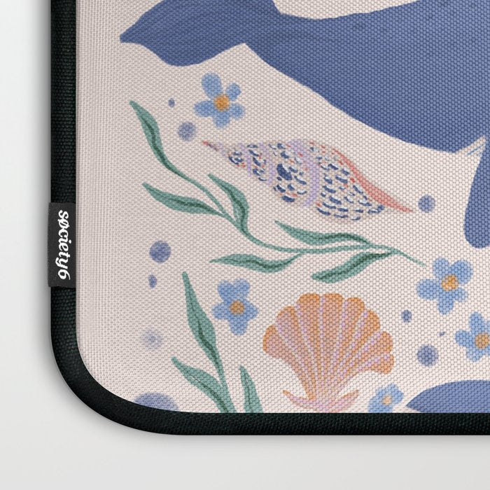 Ocean Whimsy: Charming Underwater Creatures Laptop Sleeve Gallery Image 3