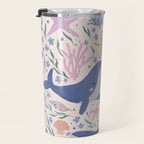 Ocean Whimsy: Charming Underwater Creatures Travel Mug Gallery Image 3