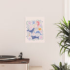 Ocean Whimsy: Charming Underwater Creatures Poster Gallery Image 2