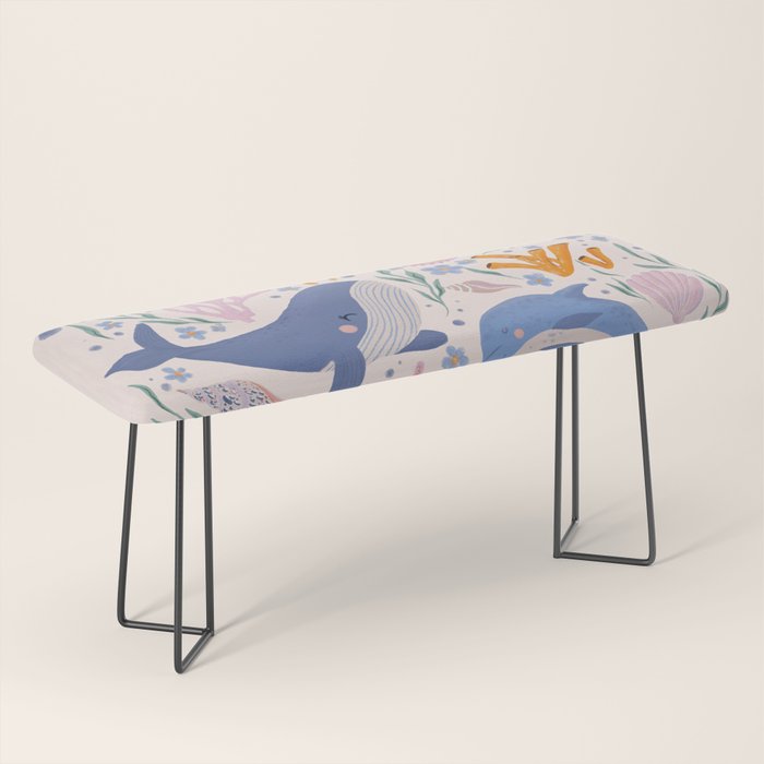 Ocean Whimsy: Charming Underwater Creatures Bench Gallery Image 1