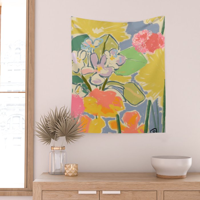 MORNING GARDEN Wall Tapestry Gallery Image 2
